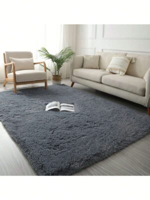 1pc White Shaggy Anti-Slip Home Floor Carpet, 4ft*6ft, Suitable For Kids, Boys, Girls, Dormitory, Nursery, Home Decoration Aesthetic Carpet