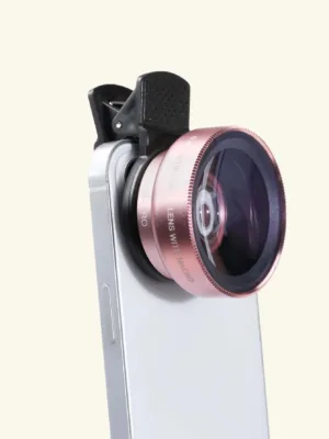 1pc 2 In 1 0.45X Macro Phone Wide Angle Lens