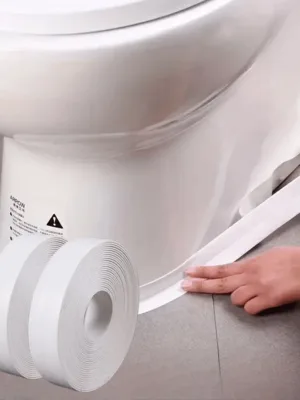 1roll Bath & Toilet Caulk Self Adhesive Tub And Wall Sealing Tape Caulk Sealer Caulking Sealing Tape For Sink, Bathroom, Toilet