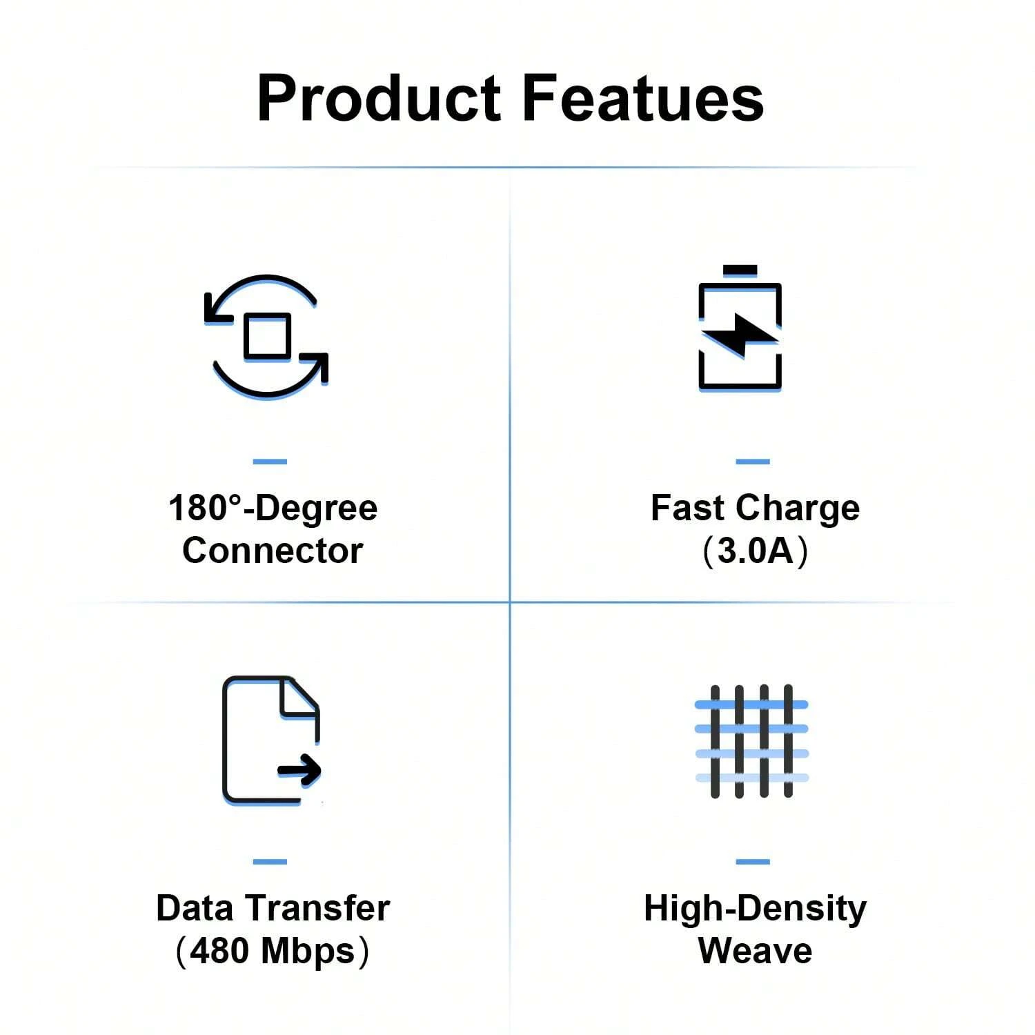 uslion-180-rotate-3a-micro-usb-cable-compatible-with-samsung-huawei-xiaomi-3.webp