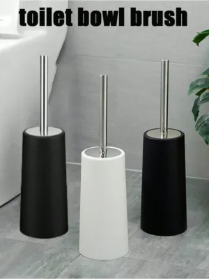 A Nylon Bristle Cleaning Brush, A Creative European-Style Toilet Brush With Multiple Colors, A Freestanding Toilet Brush Holder, Suitable For Hotel Or Home Bathroom And Kitchen...