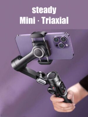 AOCHUAN XE 3-Axis Professional Head Stabilizer - Ultra-Portable Foldable Design For Seamless Smartphone Camera - Perfect Compatible With Iphone, Xiaomi, Samsung VLoggers - Easy...