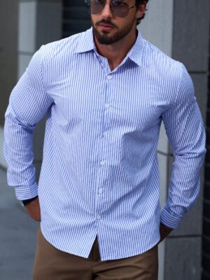 Manfinity Mode Men Striped Print Shirt