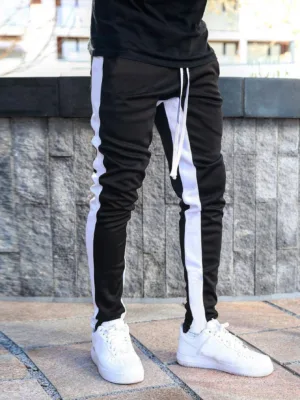 Manfinity Hypemode Men Contrast Panel Drawstring Sweatpants