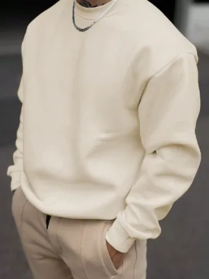 Men's Solid Color Sweatshirt