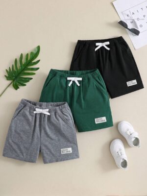 Young Boys' Casual Shorts Set, Summer