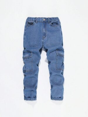 Tween Boy Flap Pocket Side Cargo Jeans