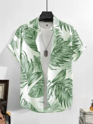Manfinity RSRT Men Tropical Print Shirt Without Tee