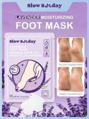 SLOWSUNDAY™ Lavender Foot Mask 1 Pair For Dry Cracked Feet,Remove Dead Skin