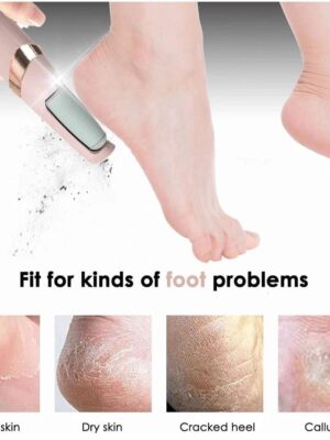 Electric Foot Exfoliator Tool, Pedicure Callus Remover For Feet, Dead Skin Remover Foot File Professional Pedi Feet Care Perfect For Dead,Hard Cracked Dry Skin Ideal Gift