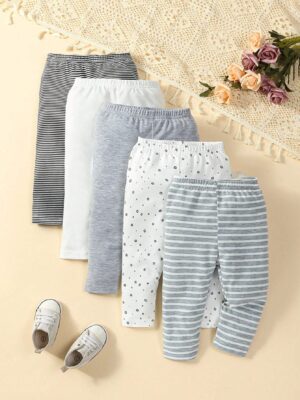 Baby Boys 5pcs Striped Print Pants