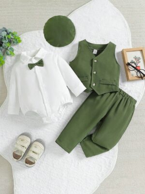 Baby Boys' Gentleman Suit, , Fashionable, Elegant, Suitable For Birthday Parties, Evening Parties, Performances, Weddings, Full Moons, Baptisms, First Birthdays