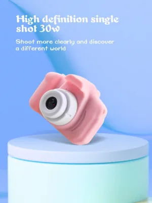 ABS portable cute mini camera suitable for teenagers, with a 2.0-inch clear screen and a single shot of 300000 pixels. It has a simple and cute appearance and is equipped with a...