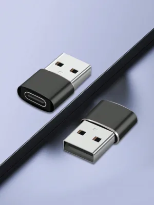 Type-C Female To Usb Male Otg Adapter Converter For Charging & Listening Music On Car Or Computer