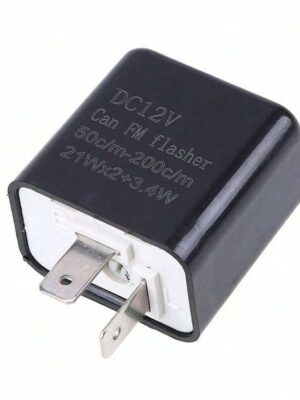 Motorcycle Accessories 2 Pin LED Flasher Relay 12V Adjustable Frequency Of Turn Signals Blinker Indicator Relay Resistor