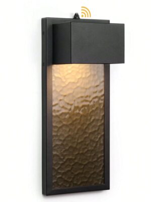 Dusk To Dawn Modern Outdoor Wall LED Lamp With Metal Shade Anti-Rust Waterproof Wall Lantern Lamp