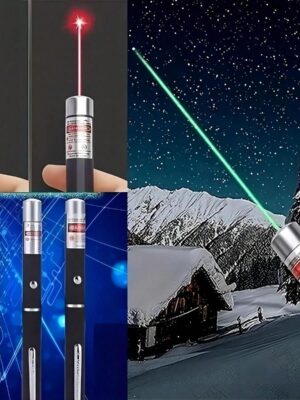 1pc Portable Three Color Laser Pointer for Cats and Dogs - Interactive Pet Toy and Presentation Penlight